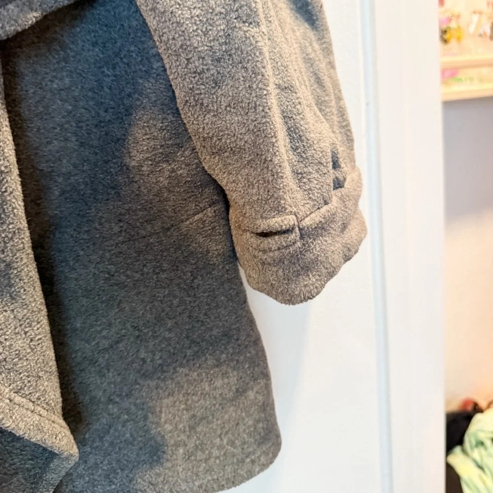 Cuddl Duds Charcoal Open Front Cardigan - Picture 3 of 4